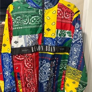 Reason Colorful Bandana Print Jacket